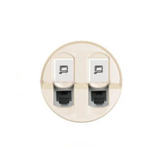 Накладка для розетки RJ 45 слоновая кость Legrand Celiane 066236