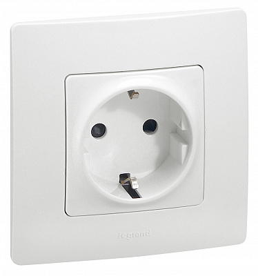 Рамка для розетки на 1 пост белая Legrand Etika 672501