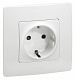 Рамка для розетки на 1 пост белая Legrand Etika 672501