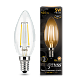 Лампа Gauss Filament Свеча 5W 420lm 2700К Е14 LED 103801105 (2 шт)