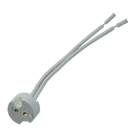 Патрон GU5.3 керамический с проводами 2*8cm Ecola base AB53LWPAY