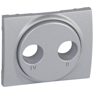 Накладка для розетки TV-FM алюминий Legrand Galea Life 771372