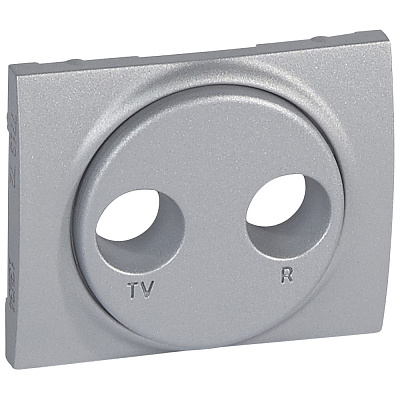 Накладка для розетки TV-FM алюминий Legrand Galea Life 771372