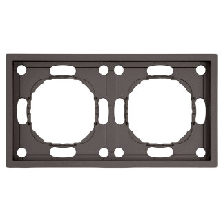 Рамка 2-местная STEKKER Эмили антрацит, soft touch PFR00-5002-09