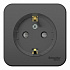 Розетка SE Blanca антрацит BLNRA111116