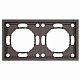 Рамка 2-местная STEKKER Эмили антрацит, soft touch PFR00-5002-09