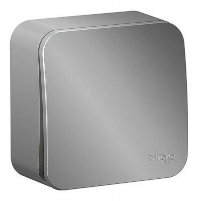 Выключатель одноклавишный SE Blanca алюминий BLNVA101003