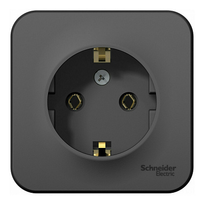 Розетка SE Blanca антрацит BLNRA010106