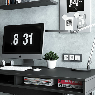 Розетка с заземлением Werkel белые матовые a059265