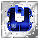 Розетка компьютерная встраиваемая VOLTUM S70 RJ45 кат 6, (кашемир) VLS060103