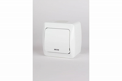 Выключатель одноклавишный EL-BI ALSU белый с/п 504-010200-201