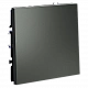 Переключатель проходной одноклавишный встраиваемый VOLTUM S70 10А VLS010306, титан