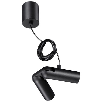 База накладная для ввода питания с гибким угловым соединителем «L» и проводом-подвесом Novotech Glat 359387