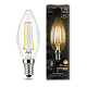 Лампа Gauss Filament Свеча 11W 810lm 2700К Е14 LED 103801111 (20 шт)