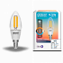 Умная Wi-fi филаментная лампочка Gauss Smart Light ССТ DIM  E14 C37  4,5 Вт 2700-6500K 1250112