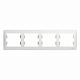 Рамка на 4 поста белая SE Glossa GSL000104