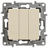 Выключатель трехклавишный слоновая кость Legrand Etika 672313