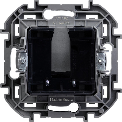 Вывод кабеля с зажимом для крепления алюминий Legrand Inspiria 673892