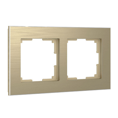Рамка на 2 поста Werkel Aluminium W0021711 шампань a052313