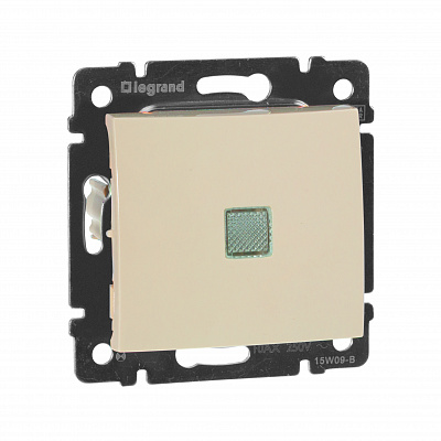 Выключатель с подсветкой бежевый Legrand Valena Classic 774310