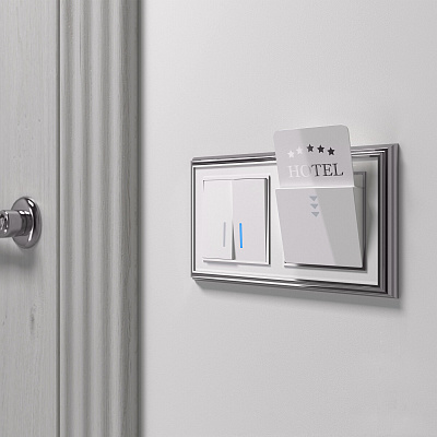 Электронный карточный выключатель Werkel белый a051130