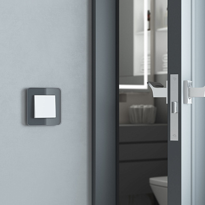 Выключатель одноклавишный Werkel белый матовый a059268