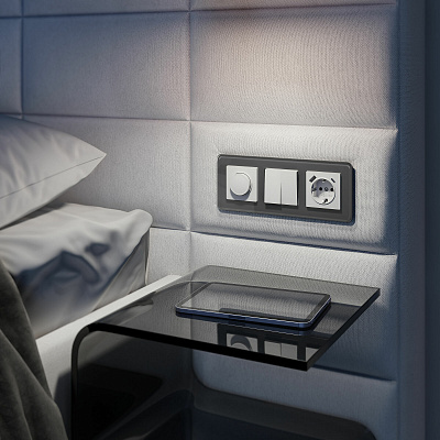 Розетка с заземлением и USB Werkel белые a056272