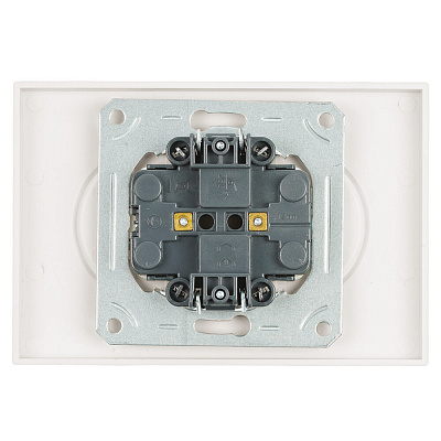 Розетка 2-местная с защитной шторкой, STEKKER Эмили, б/з, 250В, 16А, RST16-5116-01, белый фарфор, soft touch