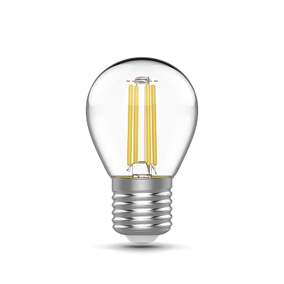 Лампа Gauss Basic Filament Шар 4,5W 420lm 4100К Е27 LED 1051215