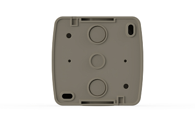 Выключатель двухклавишный с/п EL-BI ALSU кремовый 504-010300-203