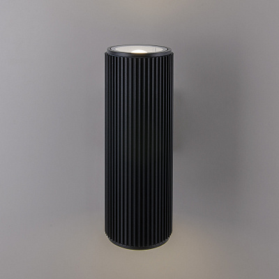 Уличный настенный светильник Elektrostandard Strict 1403 TECHNO черный a033490