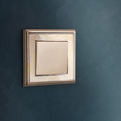 Выключатель одноклавишный Werkel W1110011 шампань a050869