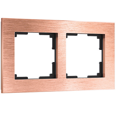 Рамка для розетки на 2 поста Werkel Aluminium бронза W0021712 a058763