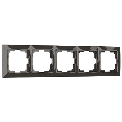 Рамка на 5 постов Werkel Snabb basic W0052007 коричневая a051302