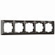 Рамка на 5 постов Werkel Snabb basic W0052007 коричневая a051302