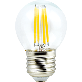 Лампа шар G45 6Вт Е27 2700К Ecola globe filament Premium N7PW60ELC