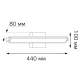 Настенный светодиодный светильник Gauss Safo 12W 730lm BR041