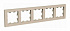 Рамка на 5 постов SE AtlasDesign песочн ATN001205
