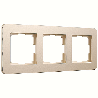 Рамка на 3 поста Werkel Platinum W0032611 шампань a059217