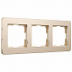 Рамка на 3 поста Werkel Platinum W0032611 шампань a059217