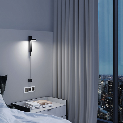 Выключатель одноклавишный с подсветкой Werkel графит акриловый a064077