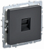 Розетка RJ45 IEK Brite кат.5E РК10-БрГ графит BR-K10-1-K53