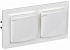 Розетка с крышкой IEK Brite РСбш10-3-44-БрБ белый в сб 2шт BR-R16-16-44-2-K01-F-PRO