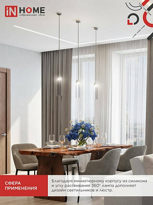 Лампа светодиодная IN HOME LED-JC-COB 7Вт 12В G4 4000К 720лм 4690612060286