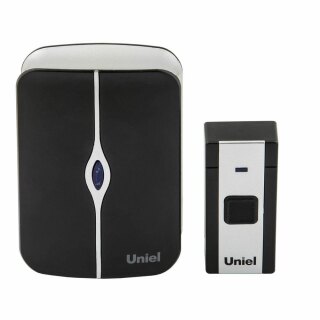 Звонок электронный 36 мелодий черный с белым ТМ Uniel UDB-093W-R1T1-36S-BL-WH UL-00006438
