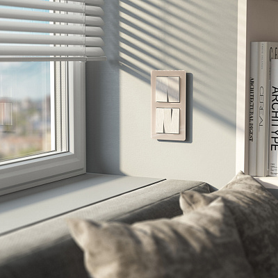 Набор клавиш для выключателя трехклавишного Werkel перламутровый рифленый a051179