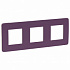Рамка на 3 поста лиловая SE Unica Studio NU280615