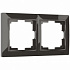 Рамка для розетки на 2 поста серо-коричневый Werkel Fiore W0022207 a051025