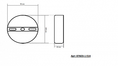 Бра Kink Light Киара 07603-1 E14