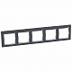 Рамка на 5 постов черная Legrand Valena Classic 770395